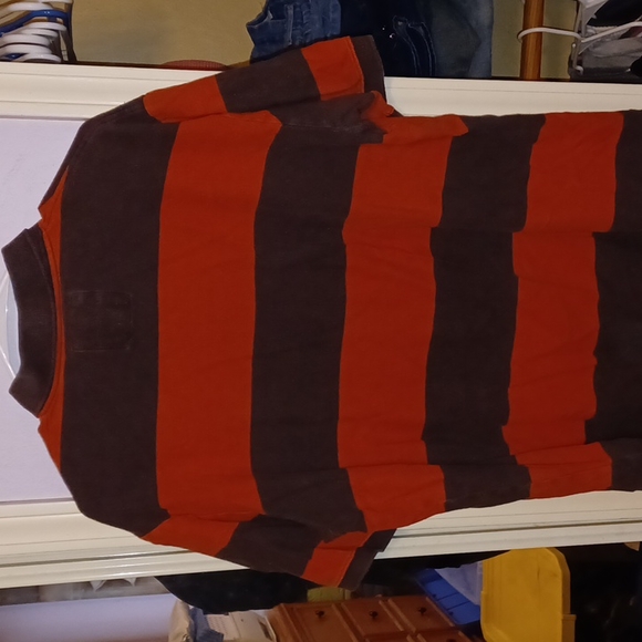 Old navy orange and brown polo XL - Picture 3 of 5